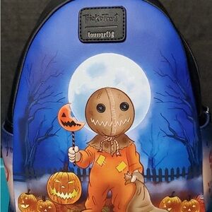 Loungefly Kids Halloween Trick or Treat Backpack - Blue and Orange NEW